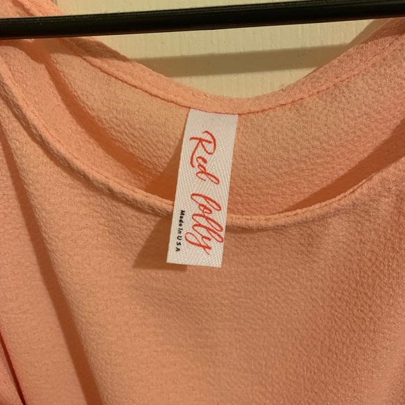 Red Lolly Cold Shoulder Top - Picture 3 of 4